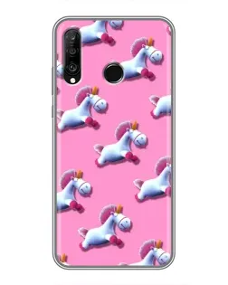 Чохол для Huawei P30 Lite / Nova 4e з картинкою «Єдинороги на рожевому» Чохол для Huawei P30 Lite / Nova 4e з картинкою «Єдинороги на рожевому»