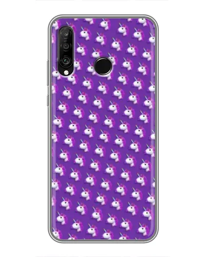Чохол для Huawei P30 Lite / Nova 4e з картинкою «Єдинороги на фіолетовому» Чохол для Huawei P30 Lite / Nova 4e з картинкою «Єдинороги на фіолетовому»