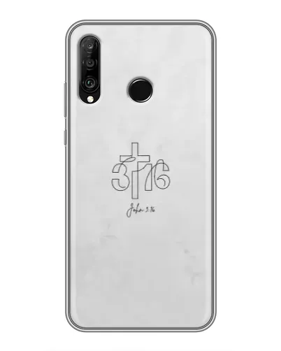 Чохол для Huawei P30 Lite / Nova 4e з картинкою «Івана 3:16 Хрест»