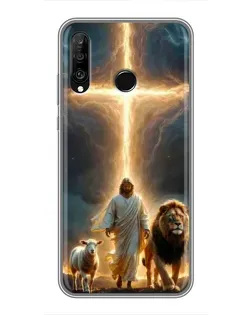 Чохол для Huawei P30 Lite / Nova 4e з картинкою «Лев Юди та Світло»