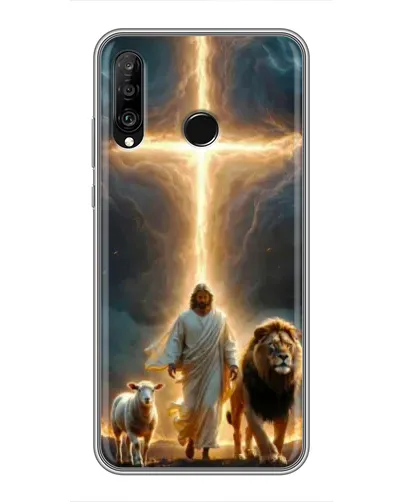 Чохол для Huawei P30 Lite / Nova 4e з картинкою «Лев Юди та Світло»