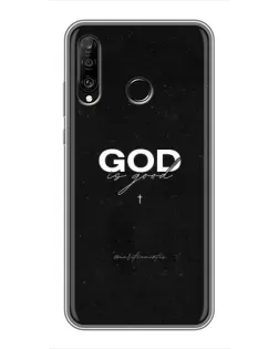 Чохол для Huawei P30 Lite / Nova 4e з картинкою «GOD — Бог над усім»