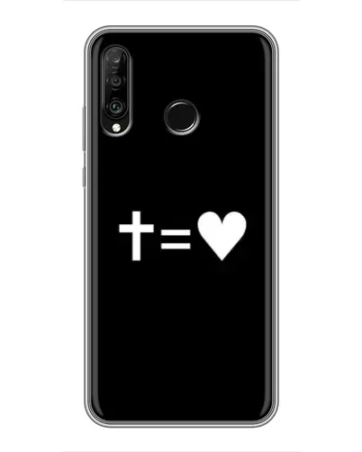 Чохол для Huawei P30 Lite / Nova 4e з картинкою «Хрест та Серце»