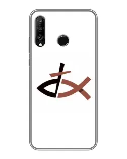 Чохол для Huawei P30 Lite / Nova 4e з картинкою «Риба та хрест»