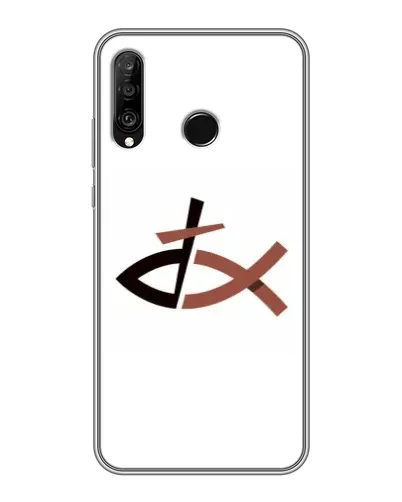 Чохол для Huawei P30 Lite / Nova 4e з картинкою «Риба та хрест»