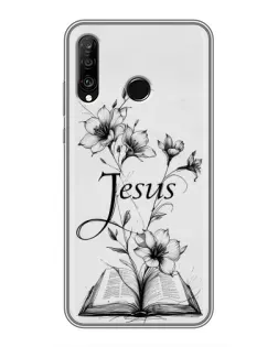 Чохол для Huawei P30 Lite / Nova 4e з картинкою «Квіти та Біблія»