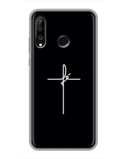 Чехол для Huawei P30 Lite / Nova 4e с картинкой «Тонкий крест» Чехол для Huawei P30 Lite / Nova 4e с картинкой «Тонкий крест»