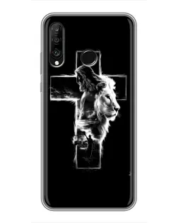 Чехол для Huawei P30 Lite / Nova 4e с картинкой «Сияющий крест Jesus» Чехол для Huawei P30 Lite / Nova 4e с картинкой «Сияющий крест Jesus»