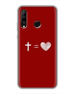 Чехол для Huawei P30 Lite / Nova 4e с картинкой «Уравнение любви» Чехол для Huawei P30 Lite / Nova 4e с картинкой «Уравнение любви»