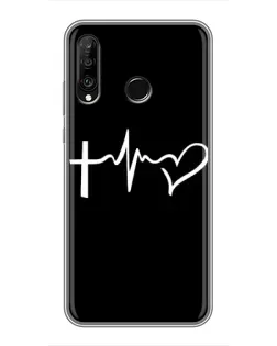 Чехол для Huawei P30 Lite / Nova 4e с картинкой «Пульс веры» Чехол для Huawei P30 Lite / Nova 4e с картинкой «Пульс веры»