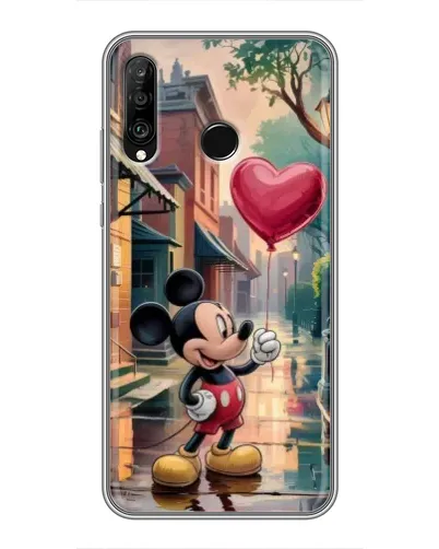Чохол для Huawei P30 Lite / Nova 4e з картинкою «Міккі та кулька-серце» Чохол для Huawei P30 Lite / Nova 4e з картинкою «Міккі та кулька-серце»