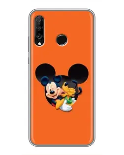 Чохол для Huawei P30 Lite / Nova 4e з картинкою «Серце Міккі Мінні»