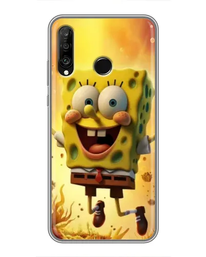 Чохол для Huawei P30 Lite / Nova 4e з картинкою «Губка Боб стрибає» Чохол для Huawei P30 Lite / Nova 4e з картинкою «Губка Боб стрибає»