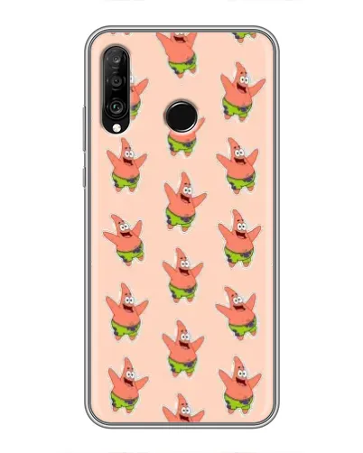 Чохол для Huawei P30 Lite / Nova 4e з картинкою «Патрік Стар паттерн» Чохол для Huawei P30 Lite / Nova 4e з картинкою «Патрік Стар паттерн»