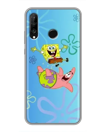 Чохол для Huawei P30 Lite / Nova 4e з картинкою «Спанч Боб та Патрік» Чохол для Huawei P30 Lite / Nova 4e з картинкою «Спанч Боб та Патрік»