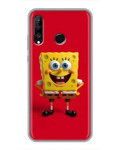 Чохол для Huawei P30 Lite / Nova 4e з картинкою «Спанч Боб на червоному» Чохол для Huawei P30 Lite / Nova 4e з картинкою «Спанч Боб на червоному»