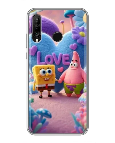 Чохол для Huawei P30 Lite / Nova 4e з картинкою «Губка Боб Патрік» Чохол для Huawei P30 Lite / Nova 4e з картинкою «Губка Боб Патрік»