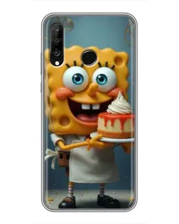 Чохол для Huawei P30 Lite / Nova 4e з картинкою «Кухар Спанч Боб»