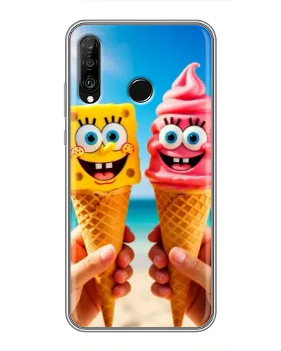 Чохол для Huawei P30 Lite / Nova 4e з картинкою «Спанч Боб морозиво» Чохол для Huawei P30 Lite / Nova 4e з картинкою «Спанч Боб морозиво»