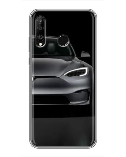 Чехол для Huawei P30 Lite / Nova 4e с картинкой «Tesla Model S Look»