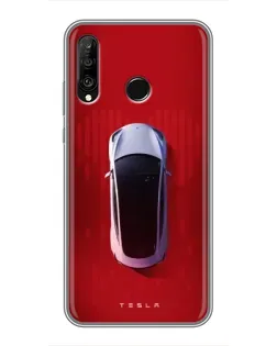Чехол для Huawei P30 Lite / Nova 4e с картинкой «Tesla Top View» Чехол для Huawei P30 Lite / Nova 4e с картинкой «Tesla Top View»