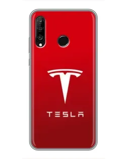 Чехол для Huawei P30 Lite / Nova 4e с картинкой «Tesla Red Classic» Чехол для Huawei P30 Lite / Nova 4e с картинкой «Tesla Red Classic»