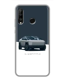 Чехол для Huawei P30 Lite / Nova 4e с картинкой «Серебристый Cybertruck Tesla» Чехол для Huawei P30 Lite / Nova 4e с картинкой «Серебристый Cybertruck Tesla»