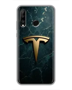 Чехол для Huawei P30 Lite / Nova 4e с картинкой «Мраморная Tesla Gold» Чехол для Huawei P30 Lite / Nova 4e с картинкой «Мраморная Tesla Gold»