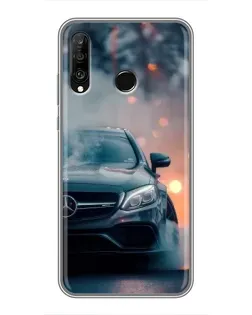 Чохол для Huawei P30 Lite / Nova 4e з картинкою «Mercedes — нічне місто»