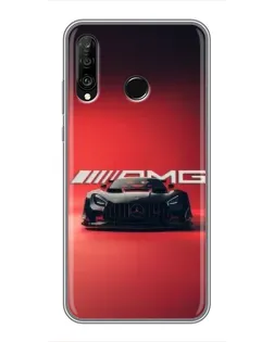Чохол для Huawei P30 Lite / Nova 4e з картинкою «Mercedes AMG — червона лінія»