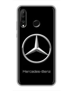 Чохол для Huawei P30 Lite / Nova 4e з картинкою «Mercedes Silver Logo»