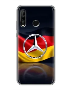 Чохол для Huawei P30 Lite / Nova 4e з картинкою «Mercedes — прапор Німеччини»