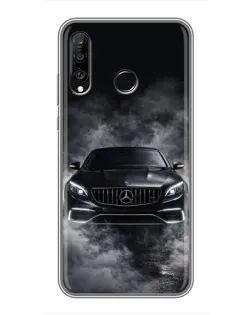 Чохол для Huawei P30 Lite / Nova 4e з картинкою «Mercedes у диму»