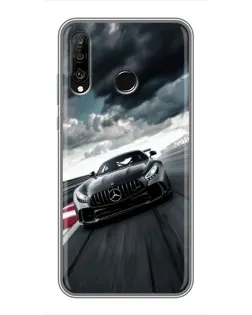 Чохол для Huawei P30 Lite / Nova 4e з картинкою «Гоночний Mercedes AMG»
