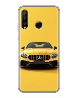 Чохол для Huawei P30 Lite / Nova 4e з картинкою «Жовтий Mercedes GT»
