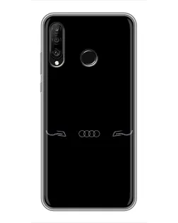 Чохол для Huawei P30 Lite / Nova 4e з картинкою «Audi — світловий підпис»