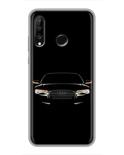 Чохол для Huawei P30 Lite / Nova 4e з картинкою «Audi — нічний контур»