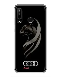Чохол для Huawei P30 Lite / Nova 4e з картинкою «Графіка — пантера та Audi»