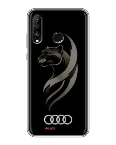 Чохол для Huawei P30 Lite / Nova 4e з картинкою «Графіка — пантера та Audi» Чохол для Huawei P30 Lite / Nova 4e з картинкою «Графіка — пантера та Audi»