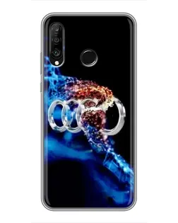 Чохол для Huawei P30 Lite / Nova 4e з картинкою «Енергія лого Audi»