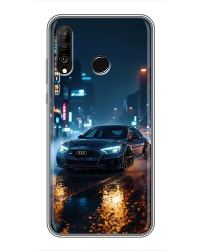 Чохол для Huawei P30 Lite / Nova 4e з картинкою «Нічне місто та Audi» Чохол для Huawei P30 Lite / Nova 4e з картинкою «Нічне місто та Audi»