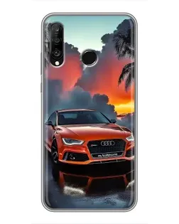 Чохол для Huawei P30 Lite / Nova 4e з картинкою «Audi — захід сонця»