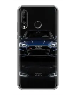 Чохол для Huawei P30 Lite / Nova 4e з картинкою «Audi — нічне відображення»