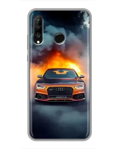 Чохол для Huawei P30 Lite / Nova 4e з картинкою «Audi у вогняному диму» Чохол для Huawei P30 Lite / Nova 4e з картинкою «Audi у вогняному диму»