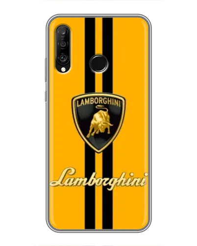 Чехол для Huawei P30 Lite / Nova 4e с картинкой «Lamborghini Stripe желтый» Чехол для Huawei P30 Lite / Nova 4e с картинкой «Lamborghini Stripe желтый»