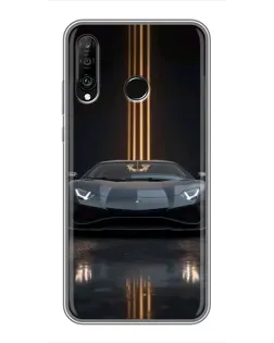Чехол для Huawei P30 Lite / Nova 4e с картинкой «Lamborghini золотые линии» Чехол для Huawei P30 Lite / Nova 4e с картинкой «Lamborghini золотые линии»