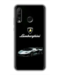 Чехол для Huawei P30 Lite / Nova 4e с картинкой «Логотип Lamborghini классика» Чехол для Huawei P30 Lite / Nova 4e с картинкой «Логотип Lamborghini классика»