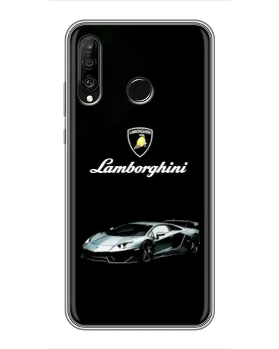 Чехол для Huawei P30 Lite / Nova 4e с картинкой «Логотип Lamborghini классика» Чехол для Huawei P30 Lite / Nova 4e с картинкой «Логотип Lamborghini классика»