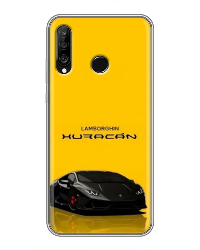 Чехол для Huawei P30 Lite / Nova 4e с картинкой «Lamborghini Huracan черный» Чехол для Huawei P30 Lite / Nova 4e с картинкой «Lamborghini Huracan черный»