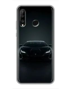 Чехол для Huawei P30 Lite / Nova 4e с картинкой «Черный Lamborghini Aventador» Чехол для Huawei P30 Lite / Nova 4e с картинкой «Черный Lamborghini Aventador»